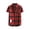 Blue, variant on Mens Plaid Button down Shirts Short Sleeve Casual Summer Shirt Wrinkle Free Dress Shirts with Pocket Purple 4Xl by Awwp