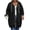 Black plus size long zip hoodie women a1, variant on thefmos Women's Plus Size Hooded Zip Up Sweatshirt Long Length Solid Color Casual Coat Fashion Fall Winter Outfit, Army Green 2XL