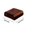 thumbnail image 3 of pathside Solid Color Blanket Flannel Blanket Air Conditioning Soft Coral Fleece Throw All Season Warm Generic Blanket for Couch, Sofa, Office, Travel Super Soft Blanket, 100x150cm, Coffee, 3 of 3