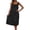 F-288Black, variant on Summer Dresses For Women Sleeveless Spaghetti Strap Solid Color Lace Trim Midi Length Loose Fit Nightdress For Everyday Wear,Blue,One Size