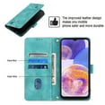 thumbnail image 3 of Nalacover Wallet Case for Samsung Galaxy A32 5G, Skin-Friendly PU Leather Shoulder Strap Lanyard Crossbody Magnetic Clasp Flip Folio Cover with Card Slots Holder Kickstand Shockproof Case,Green, 3 of 8