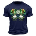 thumbnail image 3 of lcziwo Mens St Patricks Day Shirts Funny Irish Gnomes Clover Graphic Tees Big and Tall Short Sleeve Crew Neck Blouses Prime Big Deal Days,Navy,S, 3 of 6