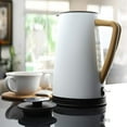 thumbnail image 3 of Electric Kettle  1500W Electric Pour Over Coffee and Tea Pot with Auto shut-off  Portable 1.2QT Hot Water Boiler with Water Level Window and Lid for Living Room  Bedroom  Office  Home  In, 3 of 4