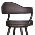 thumbnail image 2 of Armen Living Justin Modern 26" Faux Leather Swivel Counter Stool in Brown, 2 of 5