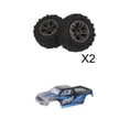 thumbnail image 1 of RC Car Body Shell wiht Tyre Set for XLH Q901 RC Car Body Replacement Hugo Neumáticos de rueda de coche RC, 1 of 10