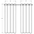 thumbnail image 5 of Curtain Panel 54"W X 84"L Grommet Bedroom Kitchen Thermal Insulation Grey, 5 of 9