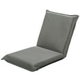 thumbnail image 1 of Gymax Chaise de Sol Réglable 6 Positions Rembourrée Pliante Paresseuse Grise, 1 of 9