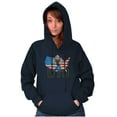 thumbnail image 3 of Popeye Thumbs Up USA American Flag Hoodie Sweatshirt Women Men Brisco Brands S, 3 of 6