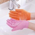 thumbnail image 4 of Exfoliating Dual Texture Bath Gloves For Shower, Spa,massage And Body Scrubs, 4 of 4