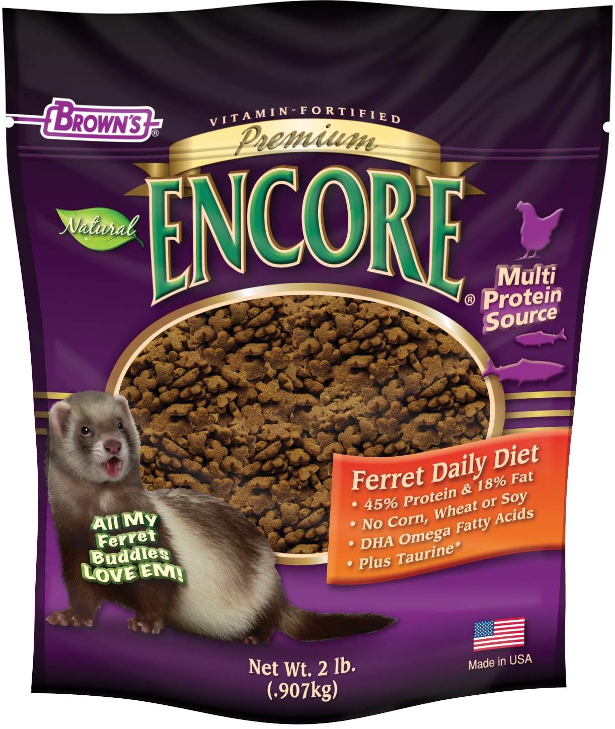 Encore Premium Ferret Food, 2 lb.