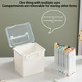 thumbnail image 4 of Ruiboury Colorful Marker 80 Slots Pen Marker Organiser Paint For With For Holder white, 4 of 6