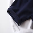 thumbnail image 7 of CUZIBR Boys Baby Toddler Summer Cargo Shorts Casual Cartoon Print Solid Color Multi Pockets Elastic Waist Wide Leg Baggy Short Pants Outdoor Cozy Summer Hiking Fishing Bermuda Shorts,Navy,5-6 Years, 7 of 7
