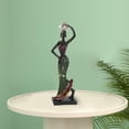 thumbnail image 3 of Estatua africana de mujer de pie, escultura de resina negra, decoración como se describe, 3 of 9