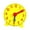 12H, variant on Analog Clock Numbers Model with a Compact 10cm Diameter for Early Learning at Home or in the Classroom