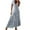 Blue, variant on Womens Summer Boho Floral Maxi Dress Tassel Tie Puff Sleeve Dresses Flowy Swing Beach Vacation Outfits Wedding Guest Dress