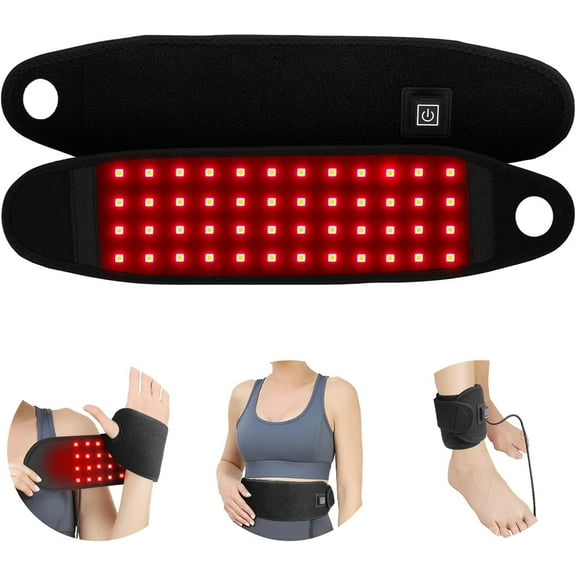 Red Light Therapy Hand Wrap,Near Infrared Light Therapy Belt Wearable Infrared Wrap Neck Face Chin Knee Ankle with 660nm 850nm Infrared Light for Hands Wrist Carpal Foot Joint Stiffness 2025