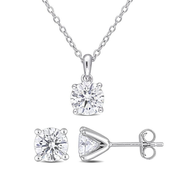 Everly Women's Created Moissanite Sterling Silver Jewelry Set