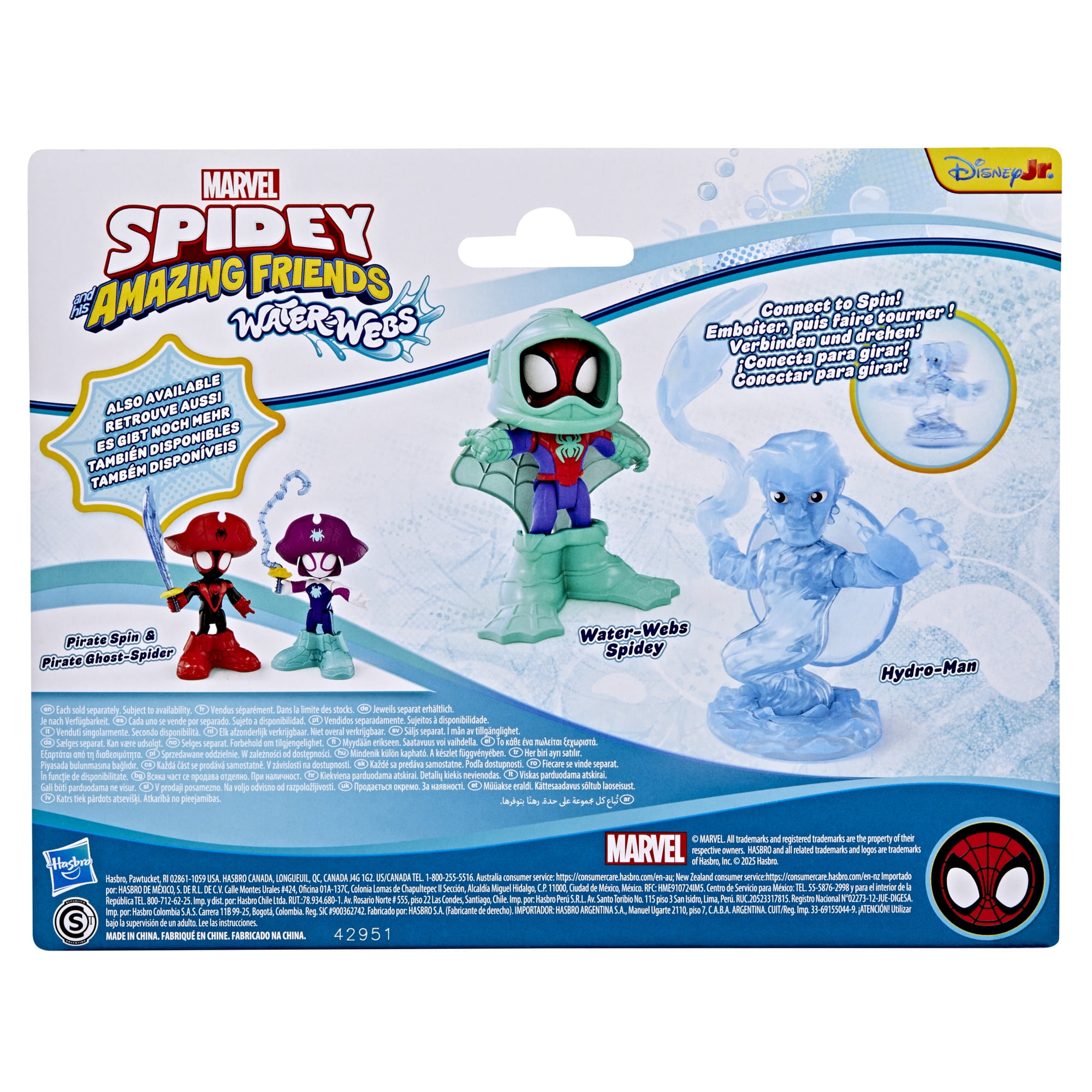Marvel Spidey and his Amazing Friends Water-Webs Spidey & Hydro-Man Toys