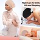 thumbnail image 4 of Jumpingount 3 unids/set Hijab Cap para mujer tela transpirable exquisita artesanía Underscarf Hijab Undercap Hijab Sombreros Azul marino+Negro+Blanco, 4 of 6