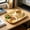 Yellow, variant on Compartment Divided Meal Tray Lightweight Sectioned Dinner Plate with 4 Compartments Dishwasher Safe Unbreakable for Home Use Yellow 8.66x7.2in
