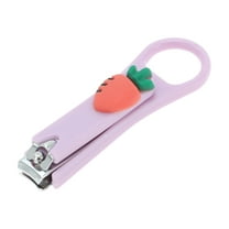 Unique Bargains 1 Pc Cartoon Radish Nail Clipper for Women for Men Purple