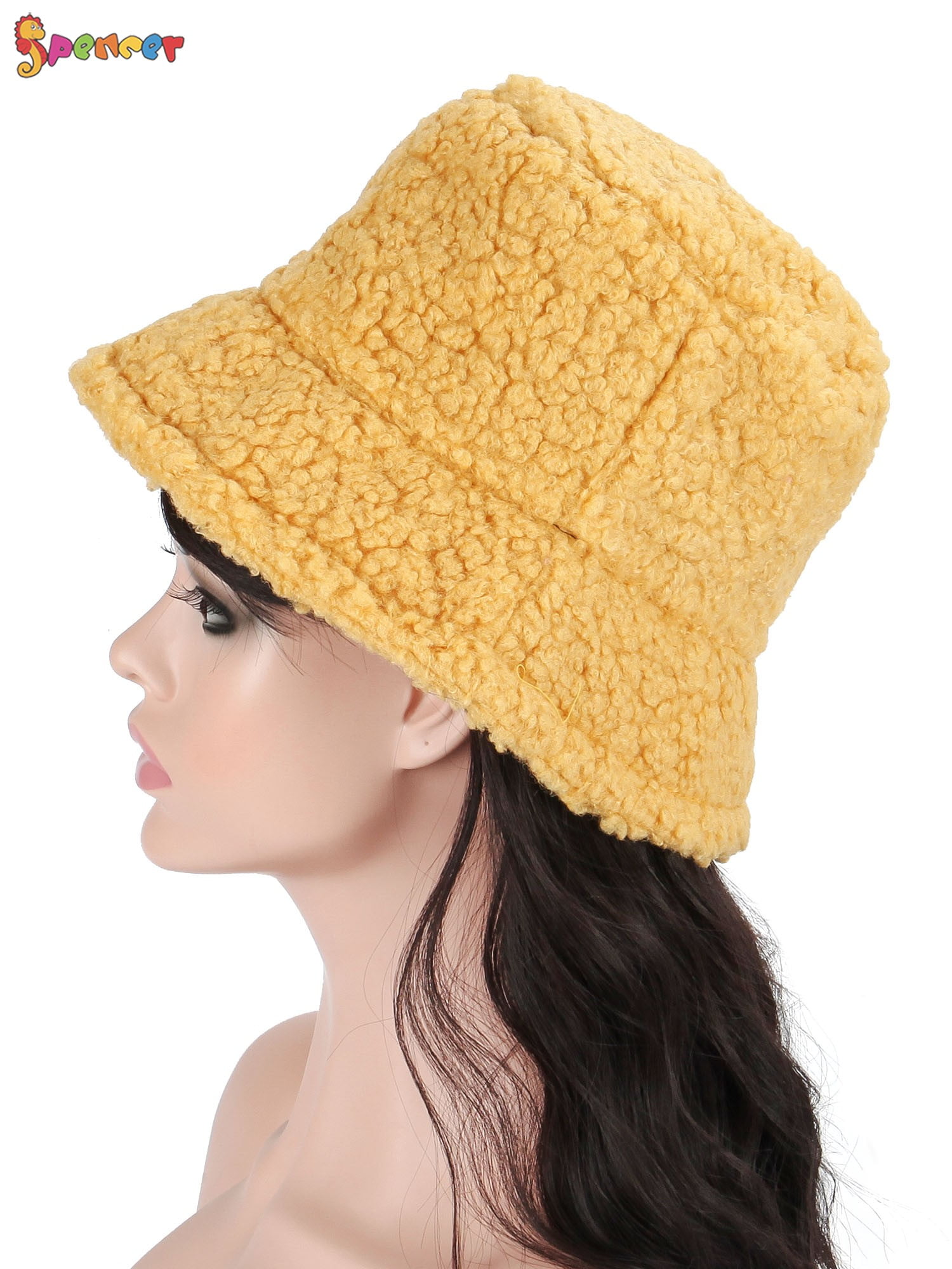 Spencer Spencer Winter Bucket Hat for Women Men Warm Cloche Hats