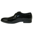 thumbnail image 5 of Men Santino Luciano Formal Dress Shoes Patent Leather Shiny Lace up F414 Black, 5 of 8