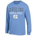 thumbnail image 2 of Men's Champion  Carolina Blue North Carolina Tar Heels Track & Field Stack Long Sleeve T-Shirt, 2 of 3