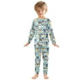 thumbnail image 3 of joogoo Doodle Animal Dog 2 Piece Long Sleeve Tee and Pants Cotton Pajama Set 8Y, 3 of 7