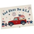 thumbnail image 5 of Funny Front Door Welcome Mat for Outdoor Porch or Patio Colorful Stars Doormats 4th of July Celebrate Decor Floor Mats Funny Floor Mats Welcome Mat for Entryway,Patio,Garage Prime of Day 18x30IN, 5 of 5