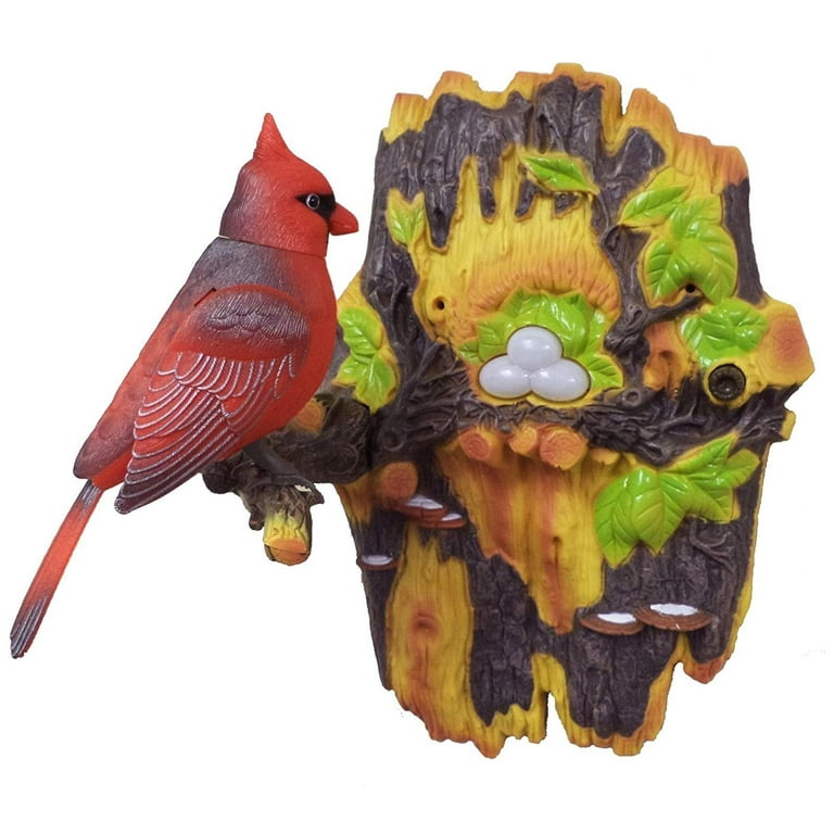 Sky Master Lifelike Bird That Chirps Dances Charming Bird Red
