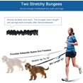 thumbnail image 2 of FrostHike Laisse Double pour Chien Mains Libres, Laisse de Taille avec Élastique Rétractable, Ceinture de Taille Réglable, Poignée Double Durable et Coutures Réfléchissantes pour Chiens Moyens et Grands Marche Course Randonnée, 2 of 5