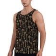thumbnail image 2 of Pofeuu Keys Print Men's Workout Tank Tops Sleeveless Muscle Gym Shirt Quick Dry-X-Large, 2 of 7