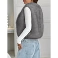thumbnail image 4 of BTFBM Faux Fur Vest Women Fall Fashion Sleeveless Fuzzy Jacket Fluffy Coats Winter Clothing Furry Outerwear Vests, 4 of 9