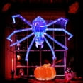 thumbnail image 5 of Prismatic Iridescent Giant Spider, 52" Pre-lit Large Outdoor Scary Prismatic Spider Decorations for Halloween 140 LED Light Up Giant Spider Outdoor Halloween Decorations for Garden, Yard, Porch, 5 of 5