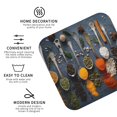 thumbnail image 4 of Honeii Various Herbs And Spices In Spoons Print Leather Coaster Set of 6, Ideal for Safeguarding Your Furniture from Drinks Spills and Effortless Cleanup,Square, 4 of 7