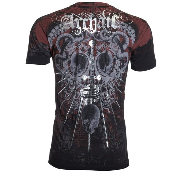 ARCHAIC BY AFFLICTION Men's T-Shirt S/S STURZHEIM Biker MMA