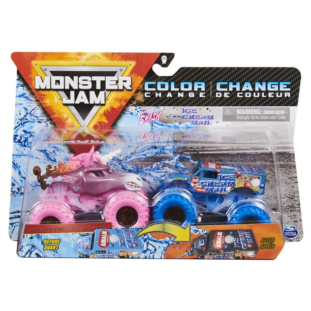 Monster Jam, Official Sparkle Smash Vs. Ice Cream Man ColorChanging