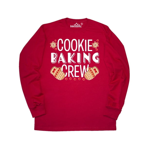 Inktastic Christmas Cookie Baking Crew With Oven Mitts Long Sleeve T Shirt Walmart Com Walmart Com