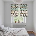 thumbnail image 5 of Sage Green Beige Farmhouse Kitchen Curtains Small Short 39 Inch Length, Black Dog Paw Vintage Wooden Grommet Bedroom Living Room Curtains, Light Filtering Cafe Curtain Drapes 2 Panels Set 55''x39'', 5 of 9