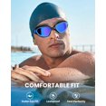 thumbnail image 2 of Gafas de natación Freela, lentes azules polarizadas, antivaho, protección UV, 2 of 7