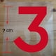 thumbnail image 3 of Parches termoadhesivos de color rojo y negro de 5 a 23 cm con letras para hacer tú mismo, para camisetas de baloncesto, fútbol y ropa, 3 of 5