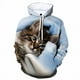 thumbnail image 2 of Sudadera con capucha con estampado 3D de gato divertido y lindo más nueva, ropa informal para hombre y mujer, ropa de calle con capucha de gato y animal, moda Harajuku y2k, 2 of 5