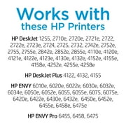 HP 67 Tri-Color Ink Cartridges High/Standard Yield 2 Per Pack, 67XL Black, Cyan, Magenta, Yellow
