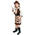 thumbnail image 3 of Tiijoy Toddler Girls Cowgirl Outfits Dress Up Cowgirl Dress with Hat Belt, Sizes 3-4, 3 of 4