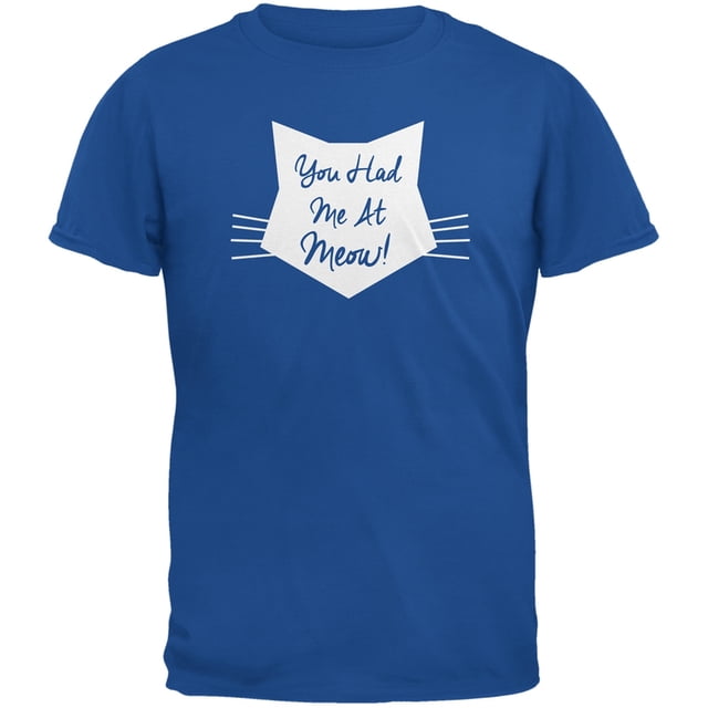 T-Shirt Adulte Bleu Saint-Valentin - Tu m'As Eu à Meow