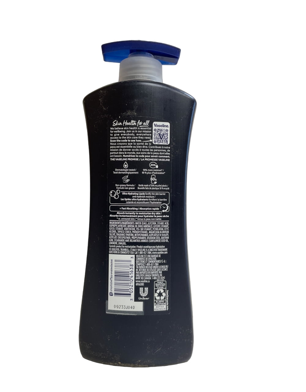 Vaseline Men Body & Face Lotion, Fast Absorbing 20.3 oz (Pack of 2)