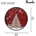 thumbnail image 5 of Christmas Anti Fatigue Round Area Rug, Coffee Christmas Tree Non Slip Absorbent Comfort Round Rug Floor Carpet for Entryway Living Room Bedroom Sofa Home Decor, 3' in Diameter, 5 of 7