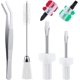 thumbnail image 1 of Kit de limpieza de máquina de coser de 6 piezas Herramientas de costura de máquina de reparación Incluye pinzas Cepillo de pelusa de doble cabeza Destornillador corto de 4 piezas, herramienta de, 1 of 5