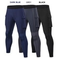 thumbnail image 4 of Pantalones deportivos para hombre Leggings transpirables de secado rápido Pantalones deportivos Leggings de compresión, 4 of 7